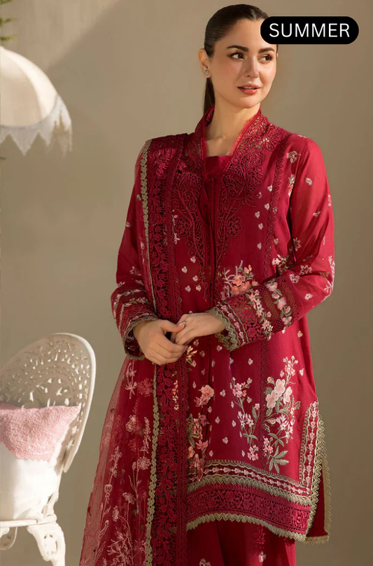 Sobia Nazir - Summer 3PC Lawn Emb Suit -AC1244