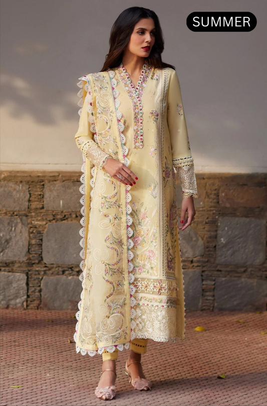 ELAN - Summer 3PC Emb Luxury Lawn Suit -AC4013