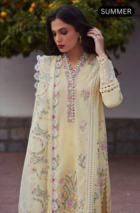 ELAN - Summer 3PC Emb Luxury Lawn Suit -AC4013