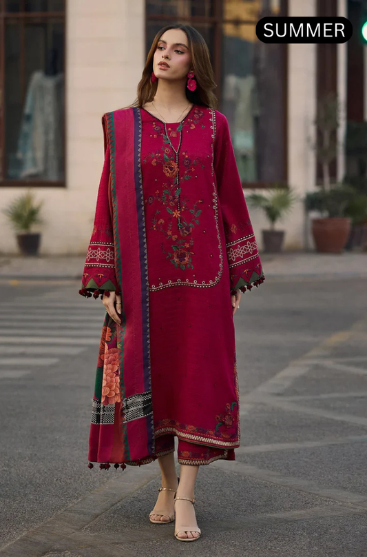 Zara Shahjahan - Summer 3PC Lawn Emb Suit - AC0312