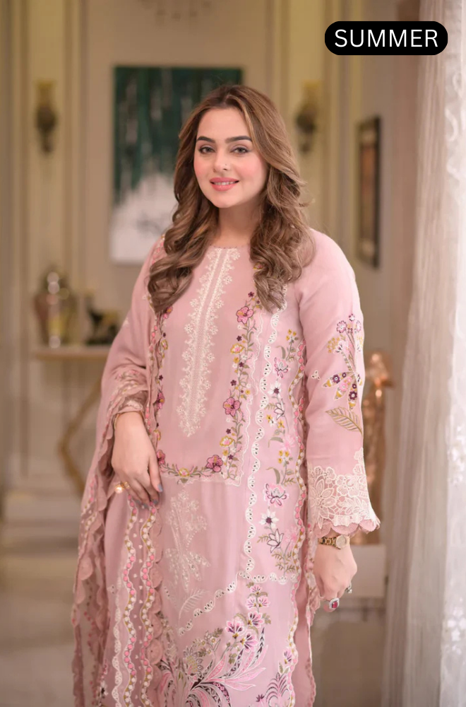 ANEELA’S - Summer 3PC Lawn Luxury  Emb Suit - AC0326