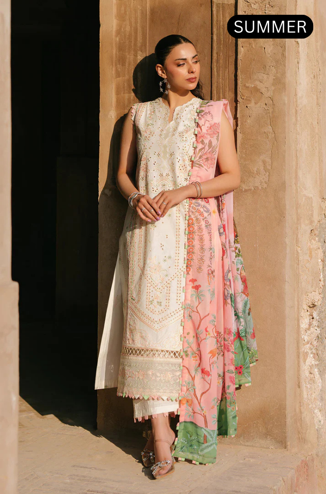 FIONA - Summer 3PC Lawn Embroidered suit - AC0318