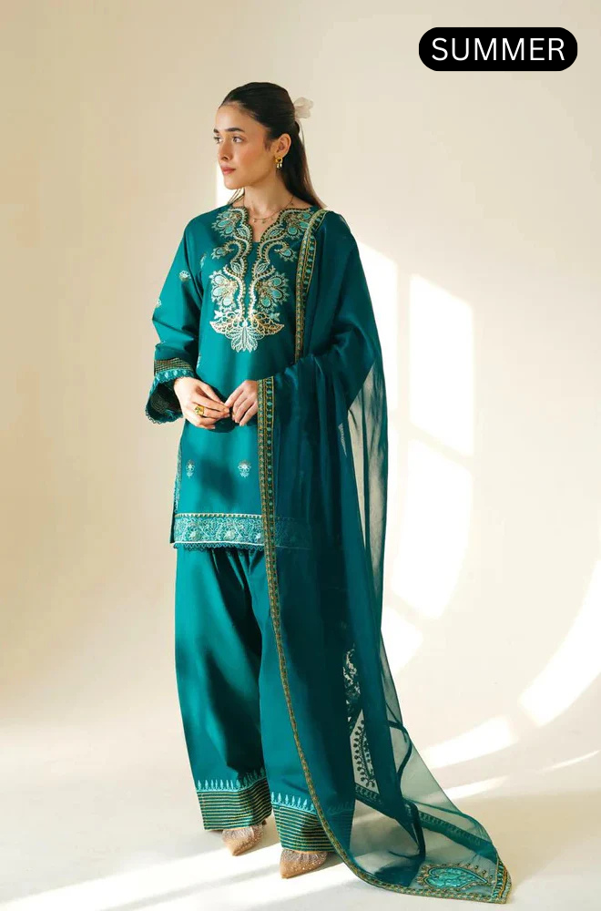 Cross Stich - Summer 3PC Lawn Embr Suit -AC0835