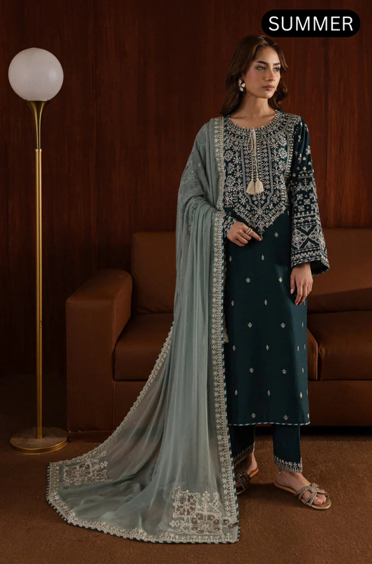 ARZOO - Summer 3pc Lawn Embroidered Suit -AC0140