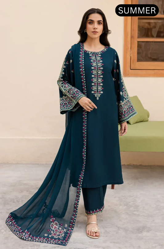 BATIK - Summer 3PC Lawn Embroidered Suit -AC0162