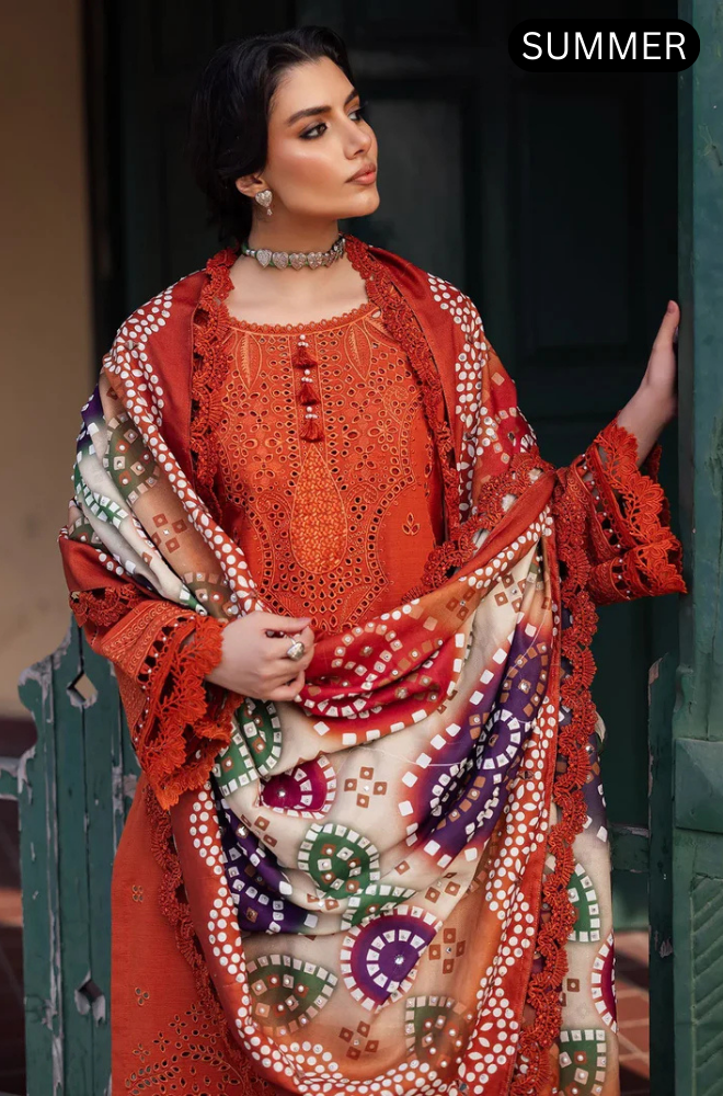 Nureh - Summar 3pc Lawn Luxury Emb suit -AC0317