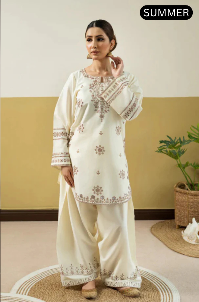 Urge - Summer 2PC Lawn Embroidered Suit - AC0849
