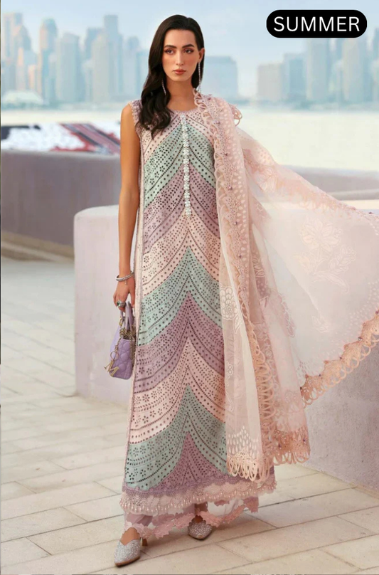MARIA.B - Summer 3PC Lawn Embroidered Suit - AC0202