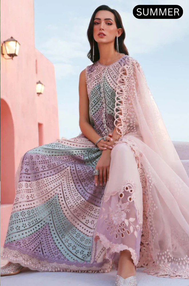 MARIA.B - Summer 3PC Lawn Embroidered Suit - AC0202