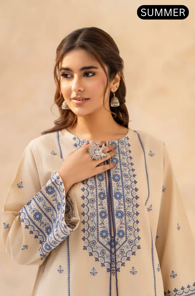 Sapphire - Summer 3PC Lawn Embroidered Suit - AC0207