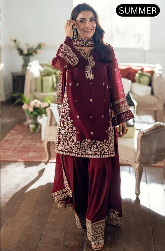 BATIK - Summer 3PC Lawn Embroidered Suit - AC0298