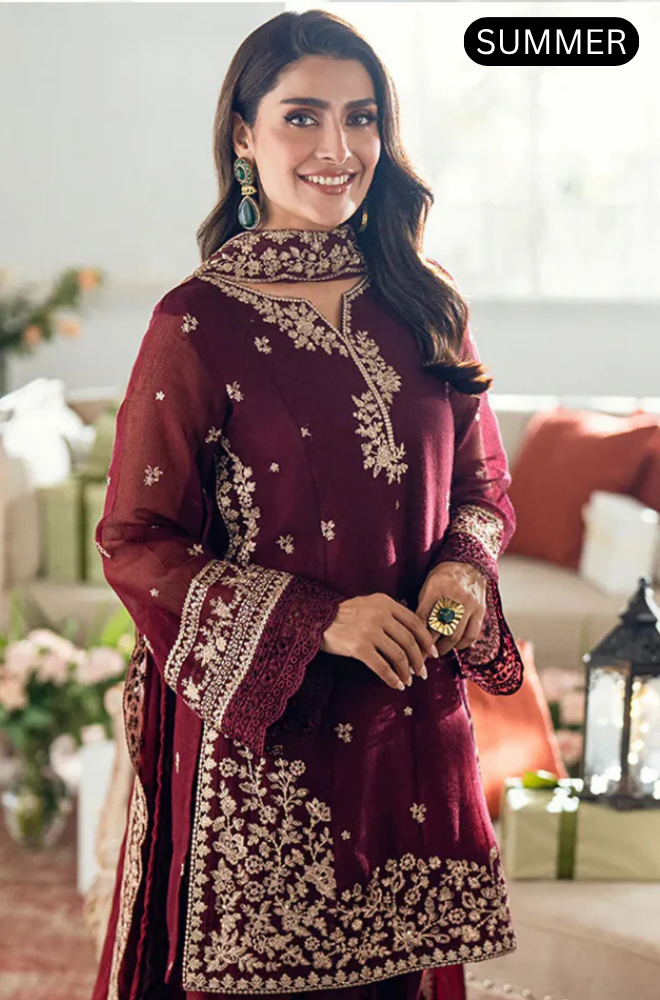 BATIK - Summer 3PC Lawn Embroidered Suit - AC0298