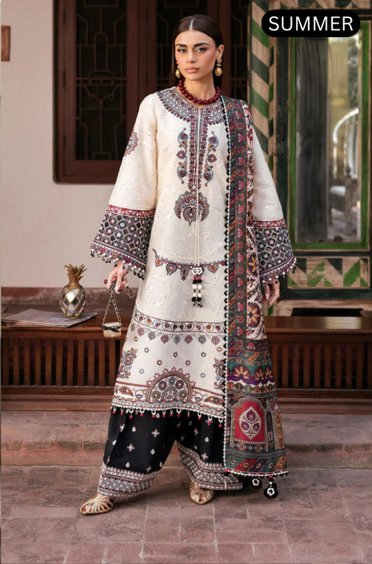 Jazmin - Summer 3PC Lawn Embroidered Suit - AC0277
