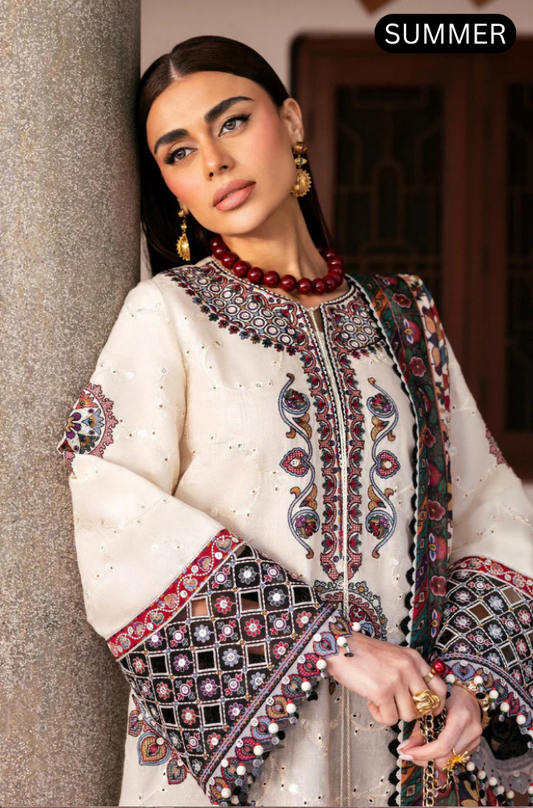 Jazmin - Summer 3PC Lawn Embroidered Suit - AC0277