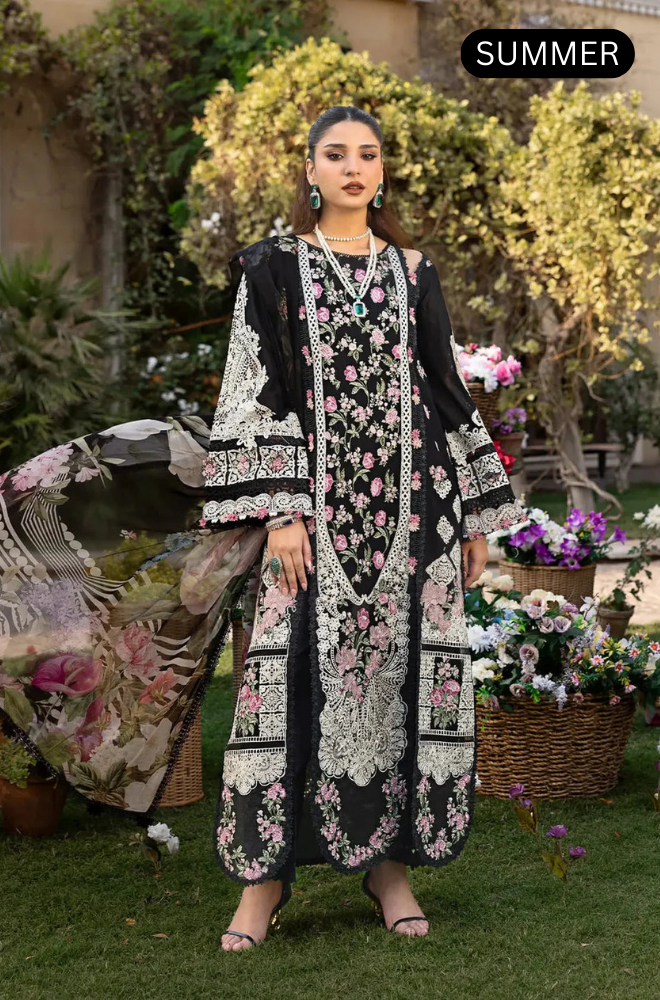 ELAF - Summer 3PC Lawn Embroidered Suit -AC1666