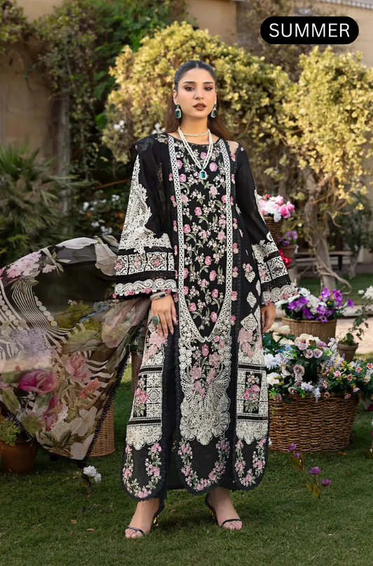 ELAF - Summer 3PC Lawn Embroidered Suit -AC1666
