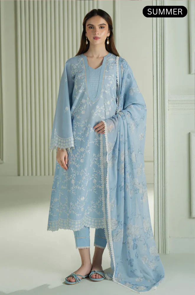 Cross Stitch - Summer 3PC Lawn Emb Suit -AC0110