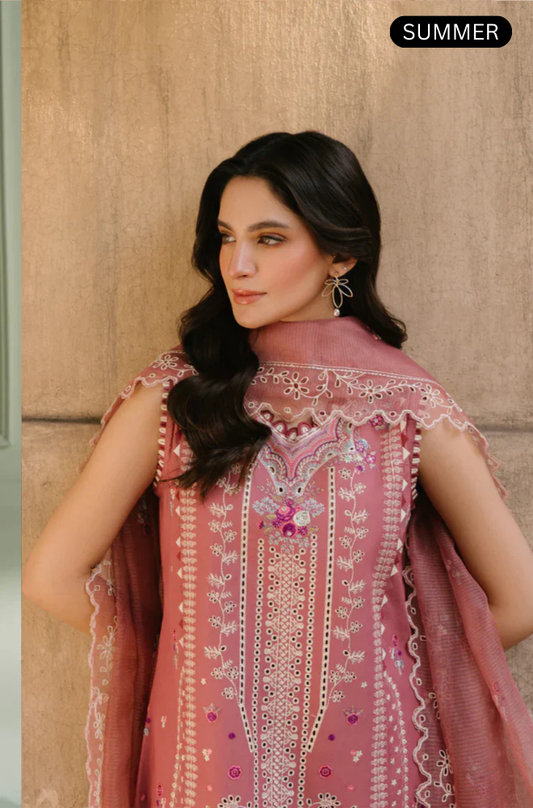 Hussain Rehar - Summer 3PC Lawn Emb Suit -AC014