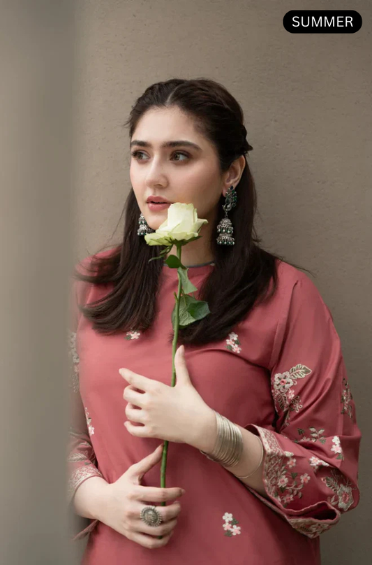 Urge -Summer 2PC Lawn Embroidered Suit -AC011