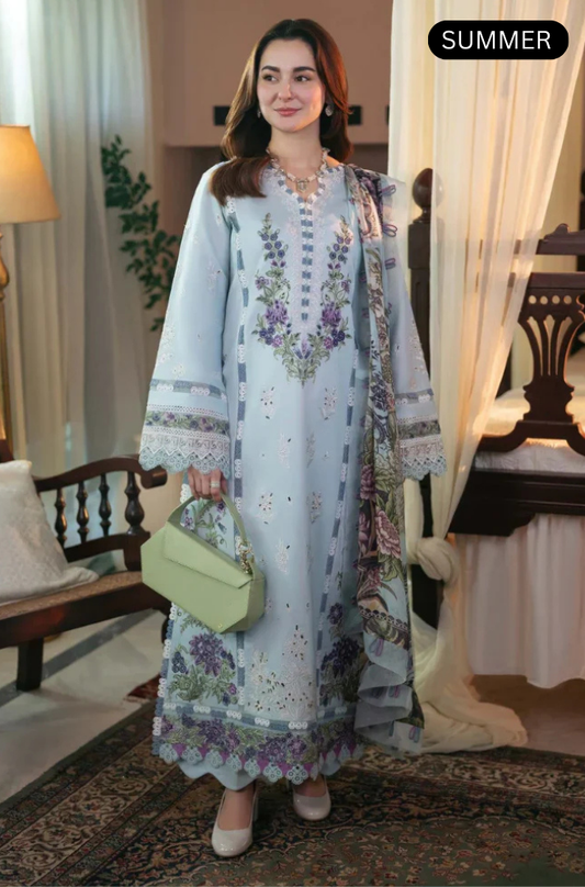 Jade -Summer 3PC Lawn ChickenKari Emb Suit -AC0133