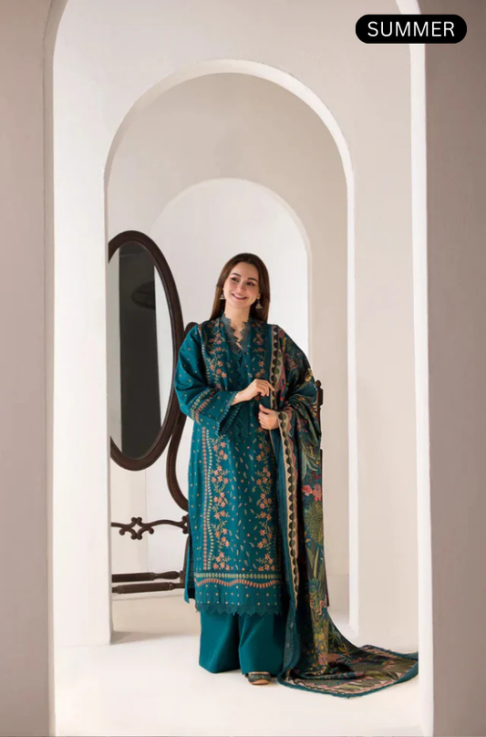 Sobia Nazir - Summer 3PC Lawn Emb Suit -AC002
