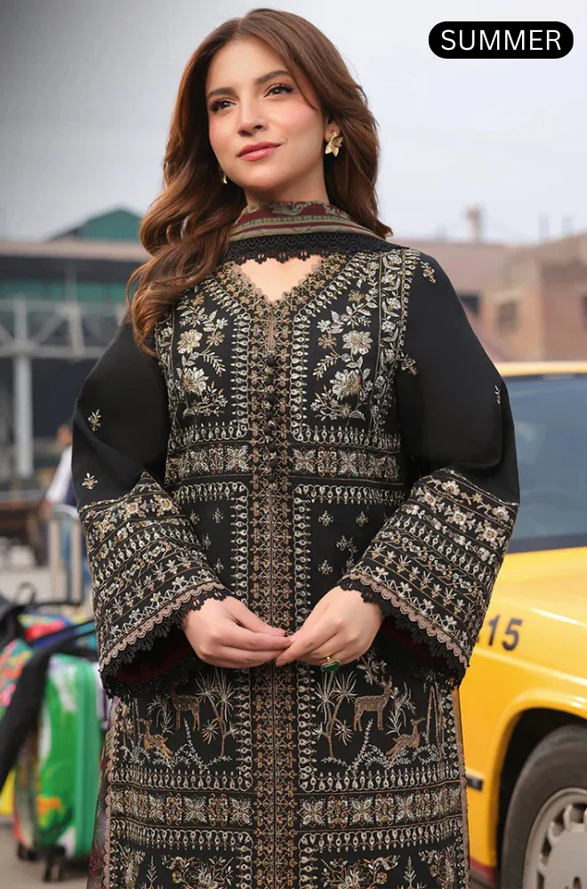 Asim Jofa - Summer 3PC Lawn Emb Suit -AC0134