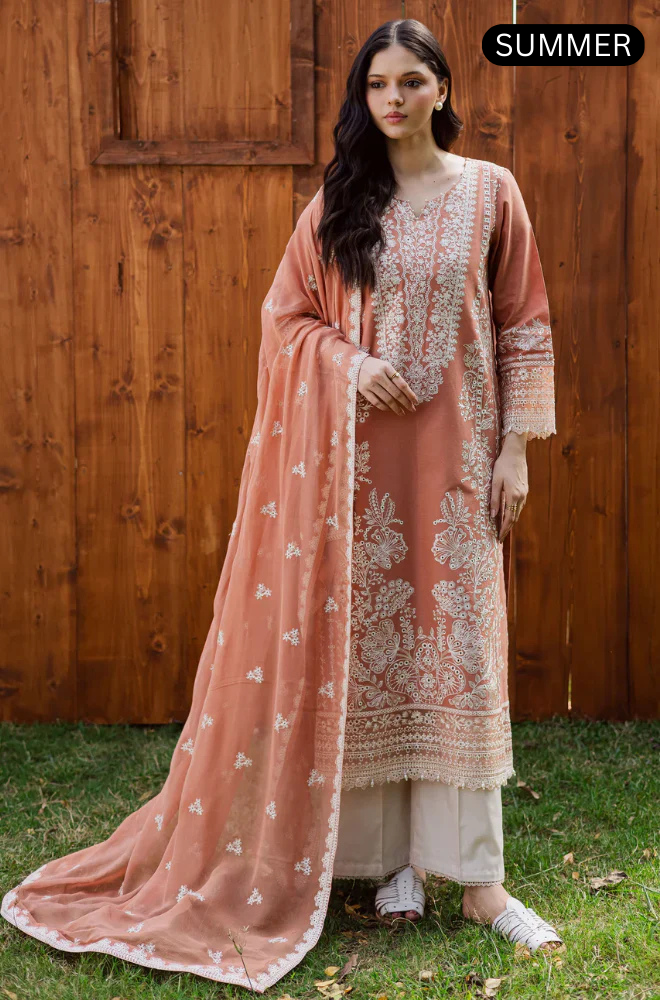 Batik - Summer 3PC Lawn Embroidered Suit -AC0114