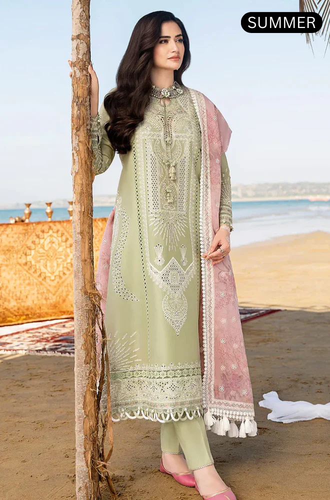 Jazmin - Summer 3PC Lawn Embroidered Suit -AC004