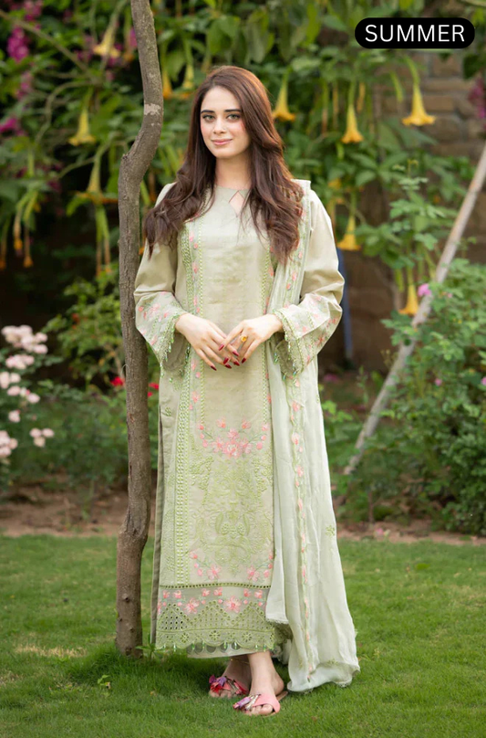 Mushq - Summer 3PC Lawn Embroidered Suit -AC1132
