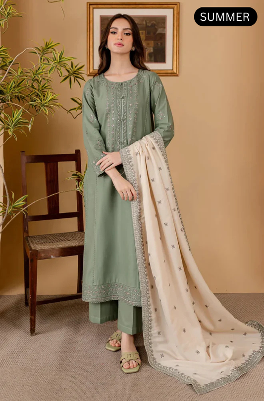 BATIK - Summer 3PC Lawn Embroidered Suit -AC0136