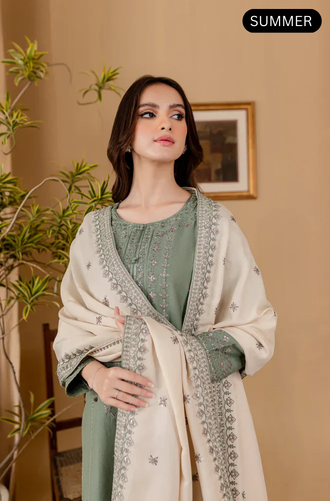 BATIK - Summer 3PC Lawn Embroidered Suit -AC0136