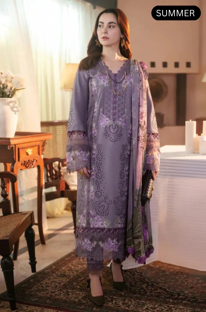 JADE - Summer 3PC Lawn Embroidered Suit -AC0115