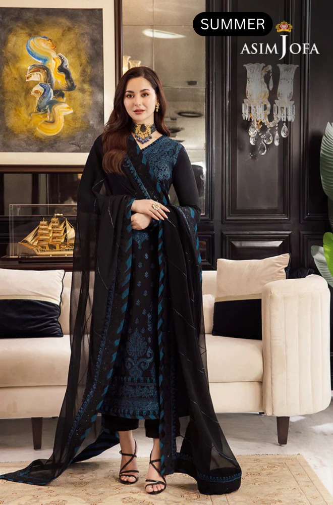 Asim Jofa - Summer 3PC Lawn Emb Suit -AC0139