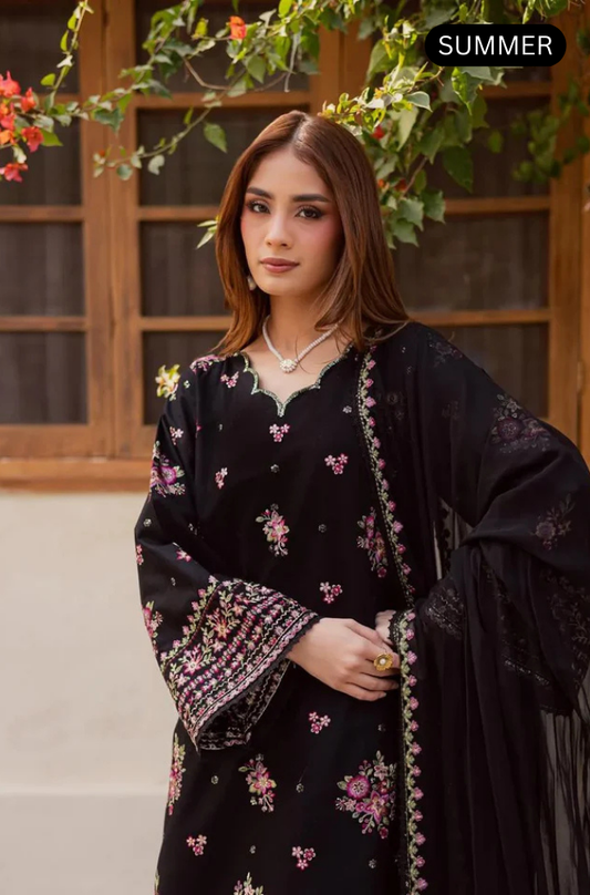 Zara Shahjahan - Summer 3PC Lawn Emb Suit -AC1281