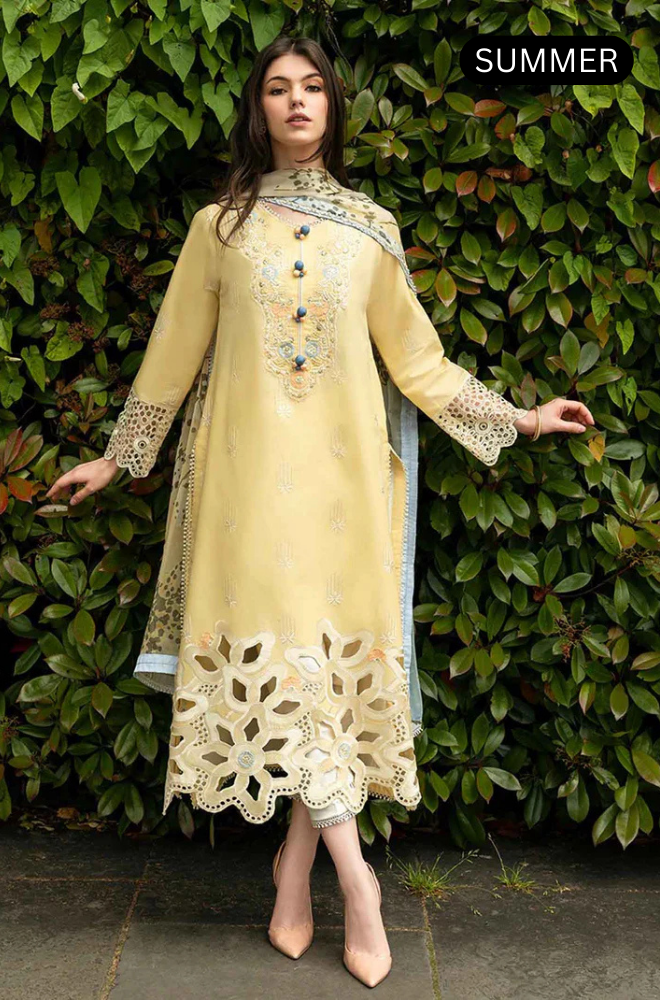 Mushq - Summer 3PC Embroidered Lawn Dress - AC1287