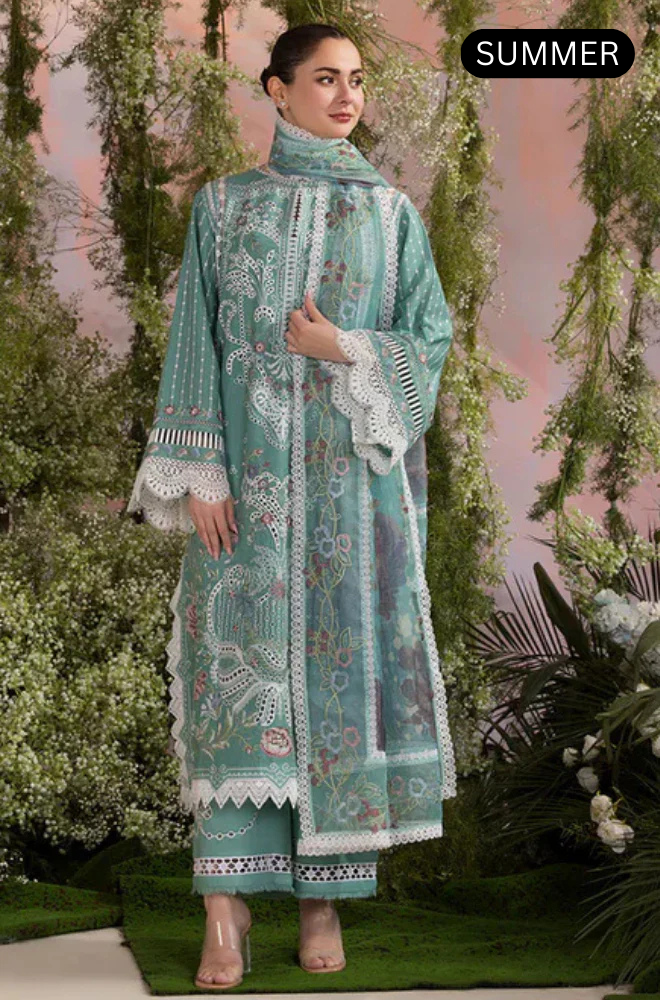 Sobia Nazir - Summer 3PC Lawn Emb Suit -AC1294