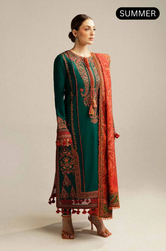 Rehan Rehar - Summer 3PC Embroidered Lawn Suit - AC937