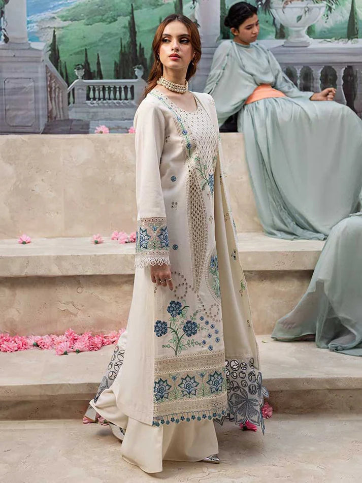 MAHNUR - Summer 3PC Lawn Embroidered Suit -AC1027