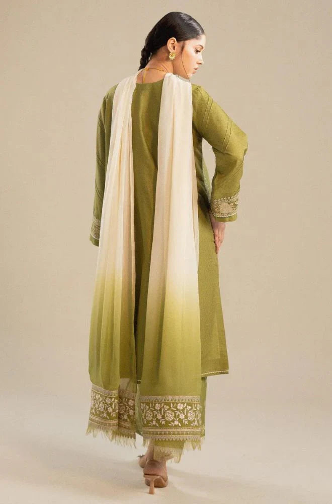 Zara Shahjahan - Summer 3PC Lawn Embroidered Suit - AC0210