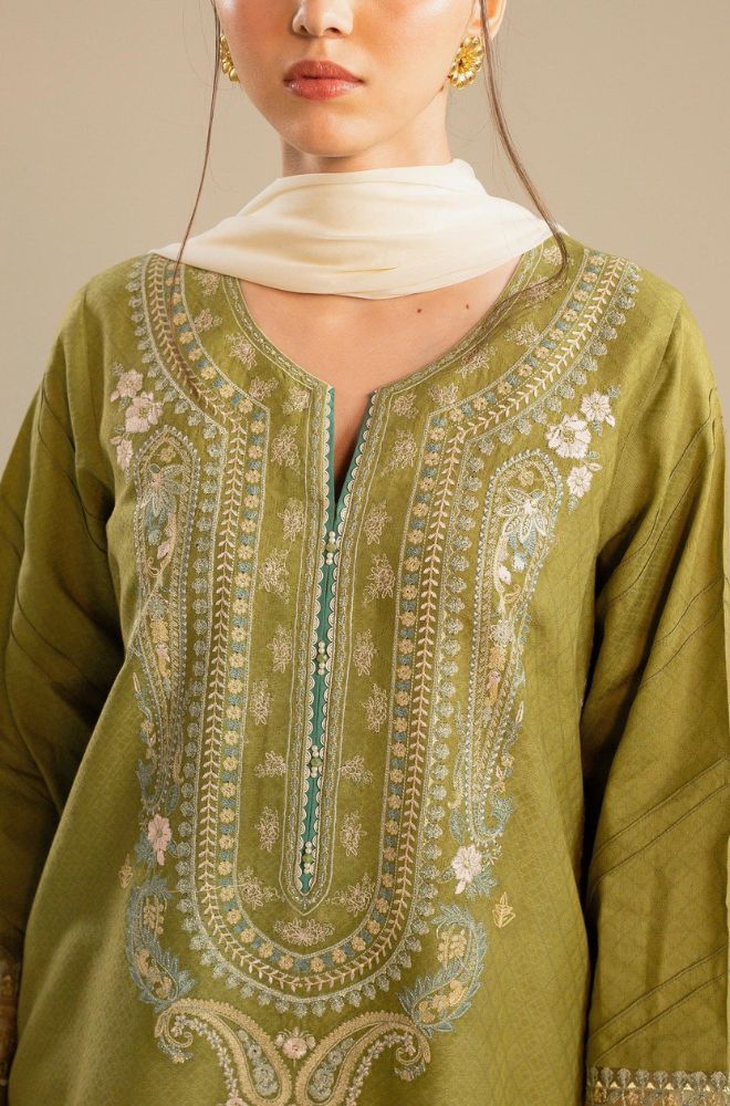 Zara Shahjahan - Summer 3PC Lawn Embroidered Suit - AC0210