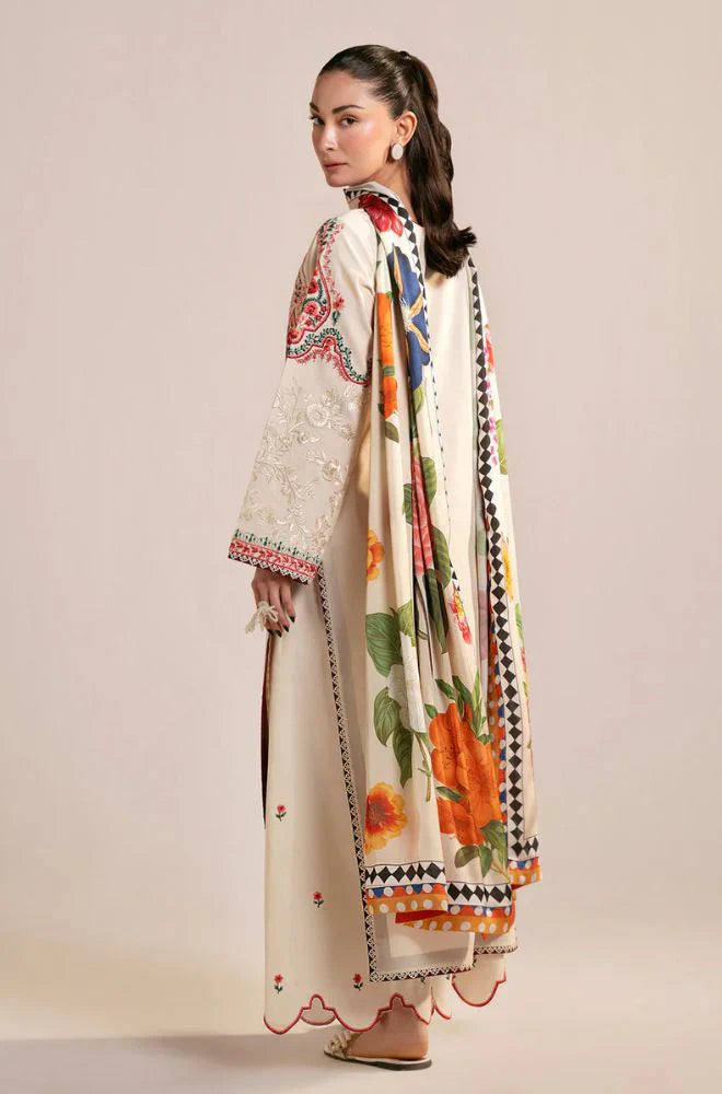 Sapphire - Summer 3PC Lawn Embroidered Suit - AC0213