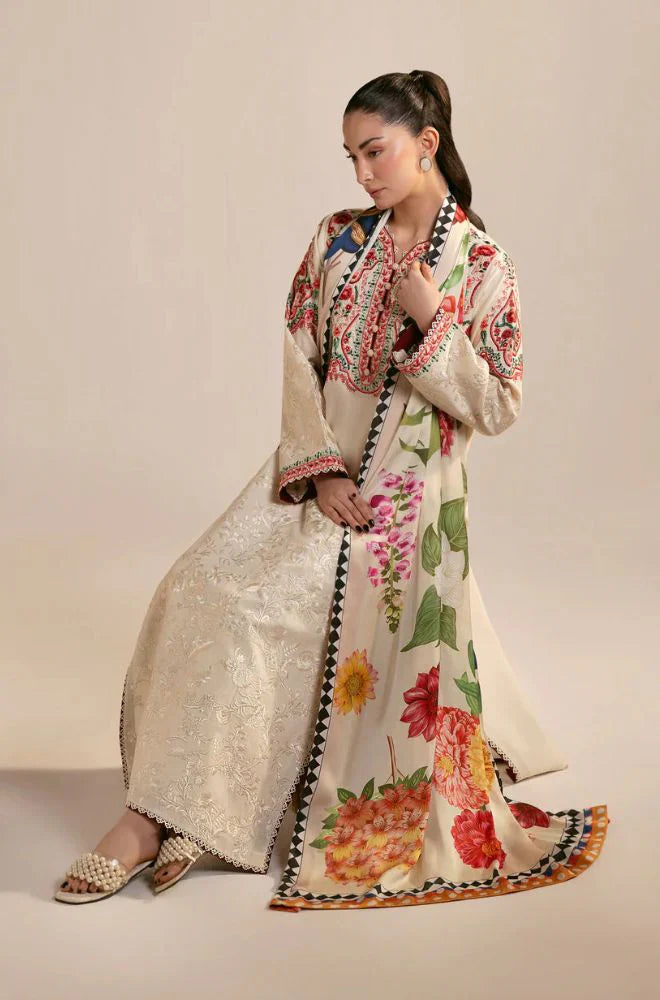 Sapphire - Summer 3PC Lawn Embroidered Suit - AC0213