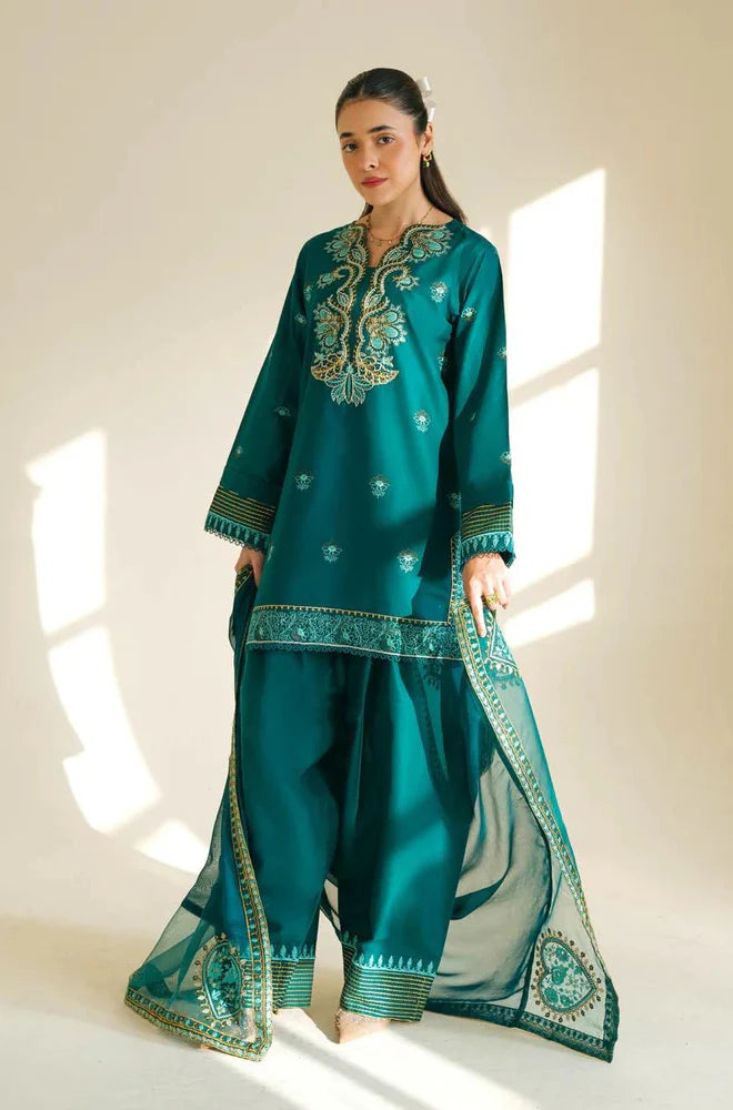 Cross Stich - Summer 3PC Lawn Embr Suit -AC0835