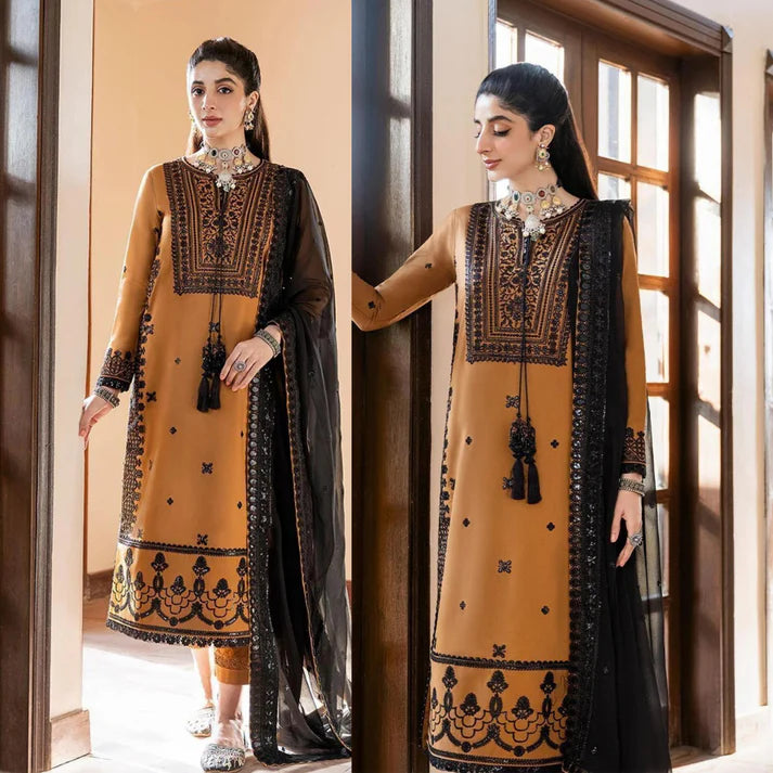 Asim Jofa - Summer 3PC Lawn Emb Suit -AC0607