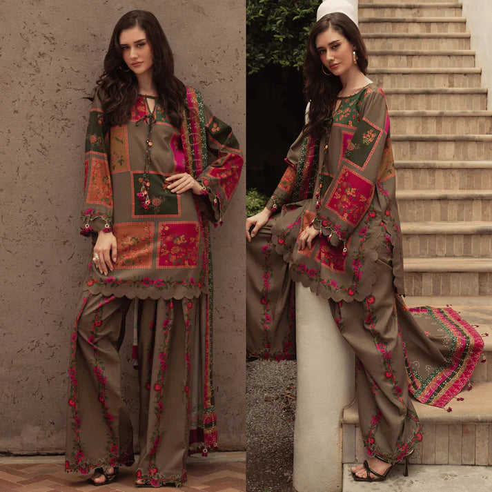 Charizma - Summer 3PC Lawn Digital Print Suit -AC0170