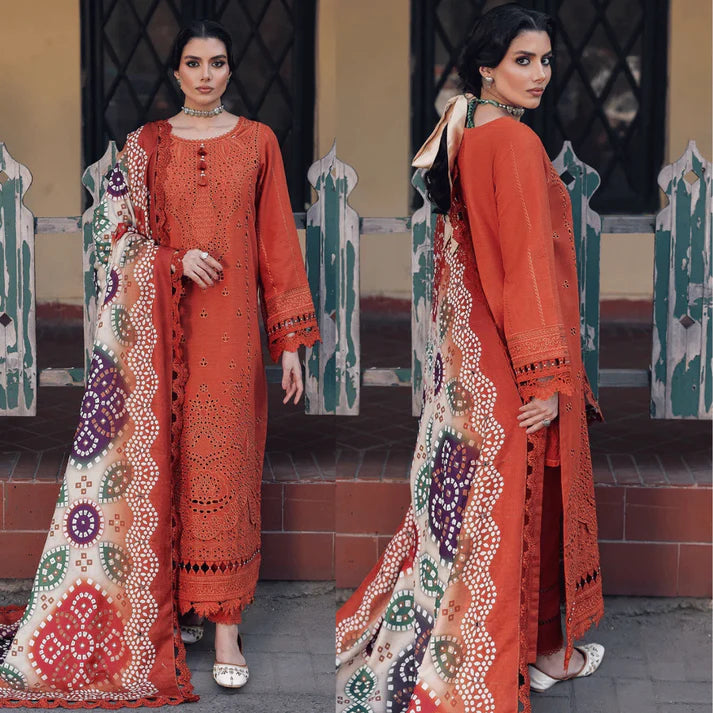 Nureh - Summar 3pc Lawn Luxury Emb suit -AC0317
