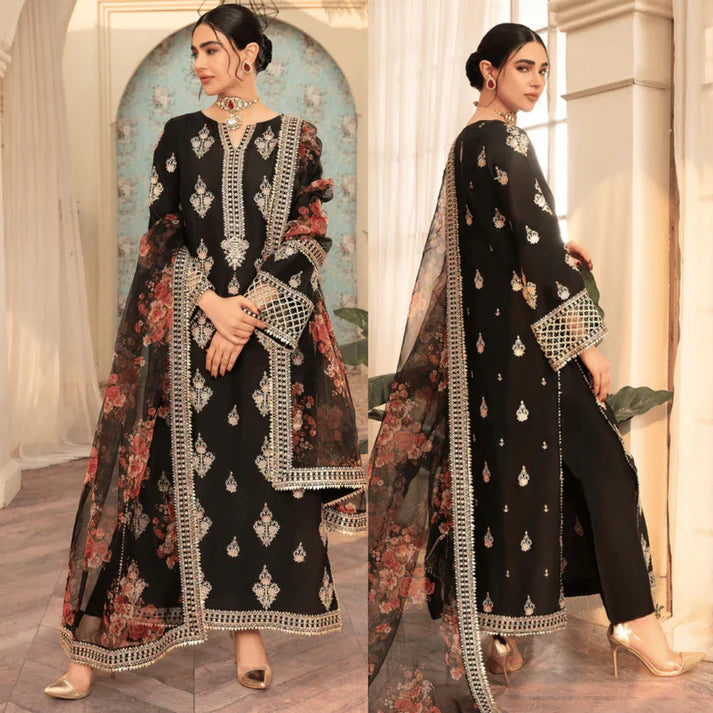 Nureh - Summer 3PC Lawn Luxury Embr Suit - AC0327