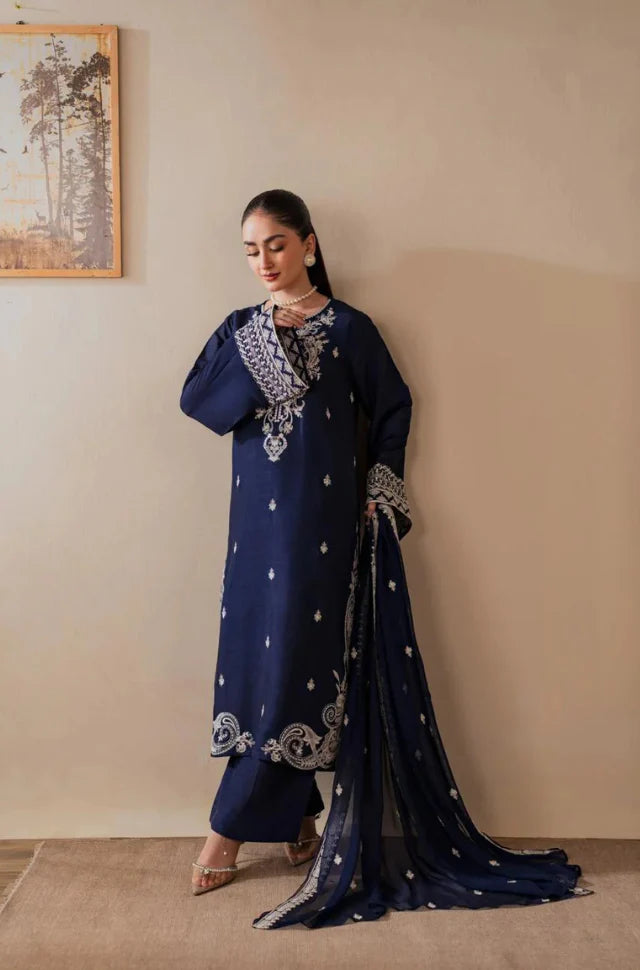 Nureh - Summer 3PC Lawn Embroidered Suit - AC0149