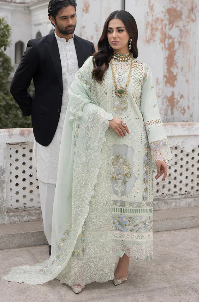 MAHNUR - Summer 3PC Luxury Emb Lawn Suit - AC0606 B