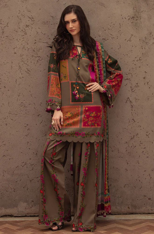 Charizma Winter 3PC Karandi Digital Print Dress -AC0729